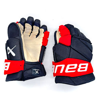 Bauer Vapor Hyperlite - Gants d'occasion NHL Pro Stock - Andrei Svechnikov (noir/rouge)